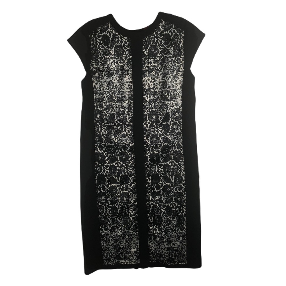 NARCISO RODRIQUEZ Black Print Floral Dress